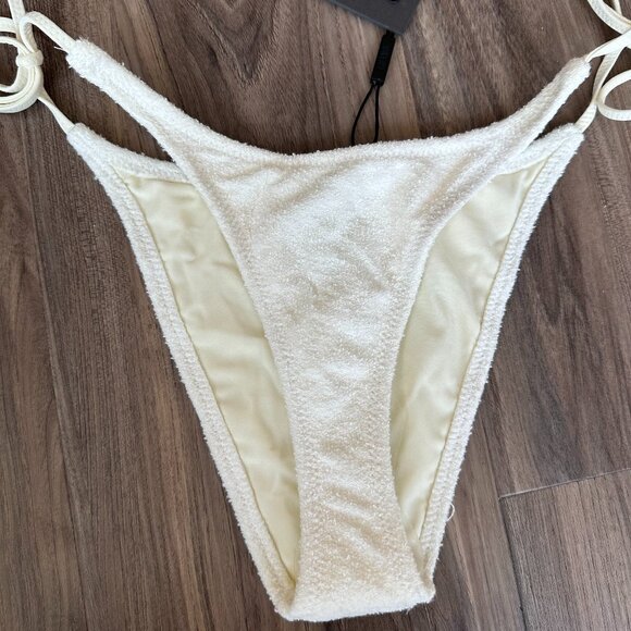 NWT Triangl Coconut Terry White Bikini XS - Picture 11 of 13